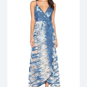 Jen's Pirate Booty Denim & Lace Wildwood Maxi Dress